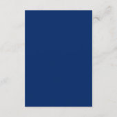 Carte D'accompagnement Mariage élégant à code QR Navy et crème classique (Dos)
