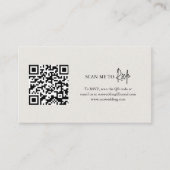 Carte D'accompagnement Mariage élégant dans le code QR beige neutre intem (Devant)