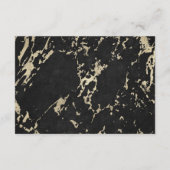Carte D'accompagnement Mariage élégant Détails de l'invité Faux Marble Ph (Dos)