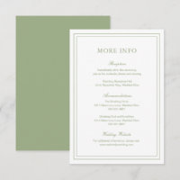 Mariage élégant et élégant classique Sage Green