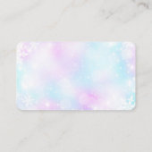 Carte D'accompagnement Mariage élégant hiver RSVP en ligne avec QR Code (Dos)