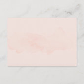 Carte D'accompagnement Mariage élégant Peach & Grey romantique délicat (Dos)