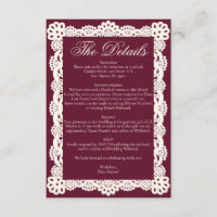 Mariage élégant vintage burgundy ivoire crème dent