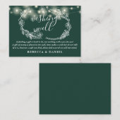 Carte D'accompagnement Mariage Emerald (Devant / Derrière)