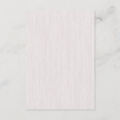 Carte D'accompagnement Mariage en bois blanc rustique (Dos)