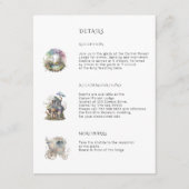 Carte D'accompagnement Mariage en forêt enchantée  (Devant)