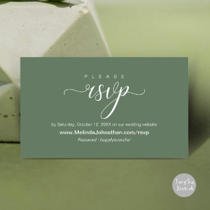 Carte D'accompagnement Mariage en ligne RSVP répondre, élégant