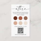 Carte D'accompagnement Mariage en terre cuite Attire + QR | Code de la ro (Devant)