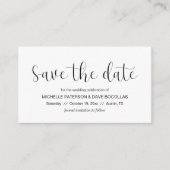 Carte D'accompagnement Mariage Enregistrer la date Conception minimale, P (Devant)
