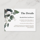 Carte D'accompagnement Mariage Eucalyptus moderne (Devant)