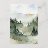 Carte D'accompagnement Mariage extérieur aquarelle (Dos)