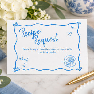 Carte D'accompagnement Mariage fantaisiste quelque chose de bleu Shower f