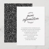 Carte D'accompagnement Mariage fleur sauvage (Devant / Derrière)