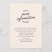 Carte D'accompagnement Mariage fleur sauvage (Devant)