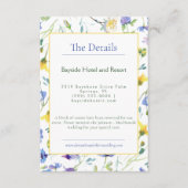 Carte D'accompagnement Mariage Fleur sauvage aquarelle (Devant)