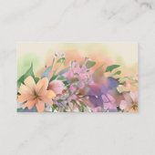 Carte D'accompagnement Mariage Fleur sauvage Whimsical Pastel Watercolor (Dos)