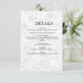 Carte D'accompagnement Mariage Flocon de Neige d'Hiver (Debout devant)