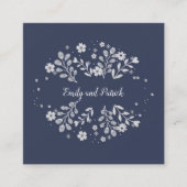 Carte D'accompagnement Mariage floral blanc (Devant)