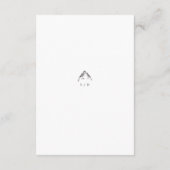 Carte D'accompagnement Mariage Floral Blanc Classique (Dos)