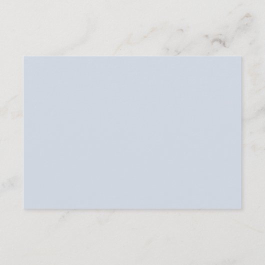 Carte D'accompagnement Mariage floral bleu et blanc Dusty Détails (Dos)