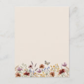 Carte D'accompagnement Mariage Floral Boho (Dos)