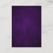 Carte D'accompagnement Mariage floral botanique violet or royal (Dos)