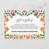 Carte D'accompagnement Mariage Floral Floral Colorful (Devant)