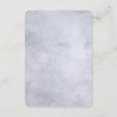 Carte D'accompagnement Mariage floral noir Dusty Directions (Dos)