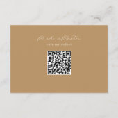 Carte D'accompagnement Mariage floral peint romantique (Dos)