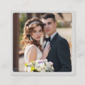 Carte D'accompagnement Mariage floral rustique (Dos)