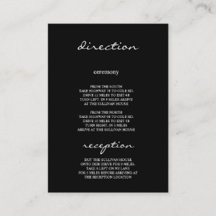 Carte D'accompagnement Mariage floral sensible moderne minimal de