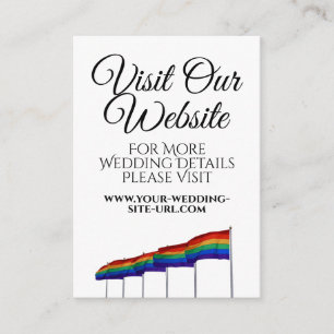 Carte D'accompagnement Mariage gay pride Visite de notre site Internet Ca