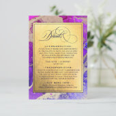 Carte D'accompagnement Mariage Gold Foil (Debout devant)