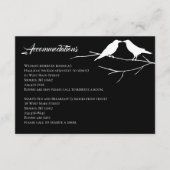 Carte D'accompagnement Mariage gothique de corbeaux (Devant)