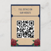 Carte D'accompagnement Mariage gothique Rockabilly Tattoo (Dos)