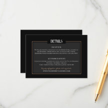 Mariage gothique romantique Information minimalist