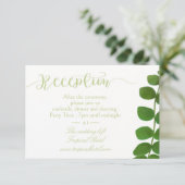 Carte D'accompagnement Mariage Green Chic (Debout devant)