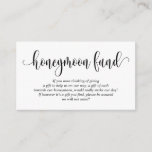 Carte D'accompagnement Mariage Honeymoon Fund et le souhait, Script moder<br><div class="desc">Il s'agit de la moderne simple calligraphie Script,  Mariage Enclôture Card. Vous pouvez modifier les couleurs de police,  et ajouter vos souhaits de lune de miel ou de lune de miel mariages détails dans la police / lettrage correspondante. #TeeshaDerrick</div>