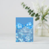 Carte D'accompagnement Mariage Icy Blue Winter Wonderland (Debout devant)