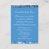 Carte D'accompagnement Mariage Icy Blue Winter Wonderland (Dos)