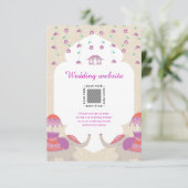 Carte D'accompagnement Mariage indien d'élégance (Debout devant)