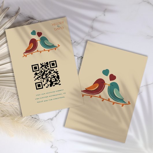 Carte D'accompagnement Mariage Inséparable