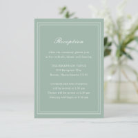 Mariage intemporel traditionnel Sage vert