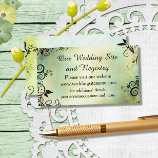 Carte D'accompagnement Mariage Leaf Soirée Déco Enchantée