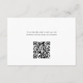 Carte D'accompagnement Mariage Logements Code QR Mariage Site Internet E (Dos)
