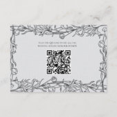 Carte D'accompagnement Mariage Logements Code QR Mariage Site Internet E (Dos)