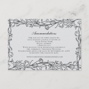 Carte D'accompagnement Mariage Logements Code QR Mariage Site Internet E