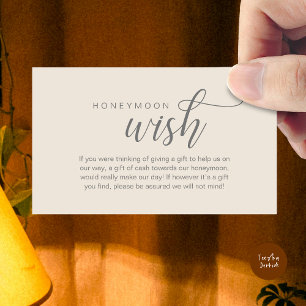 Carte D'accompagnement Mariage Lune de miel, Fonds, Espèces, Classique mo