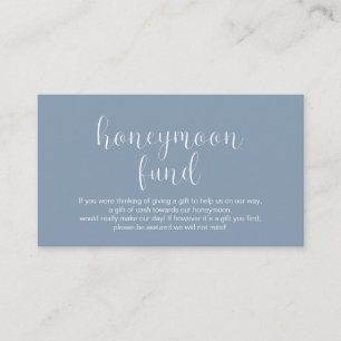 Carte D'accompagnement Mariage Lune de Miel, Modern Minimal