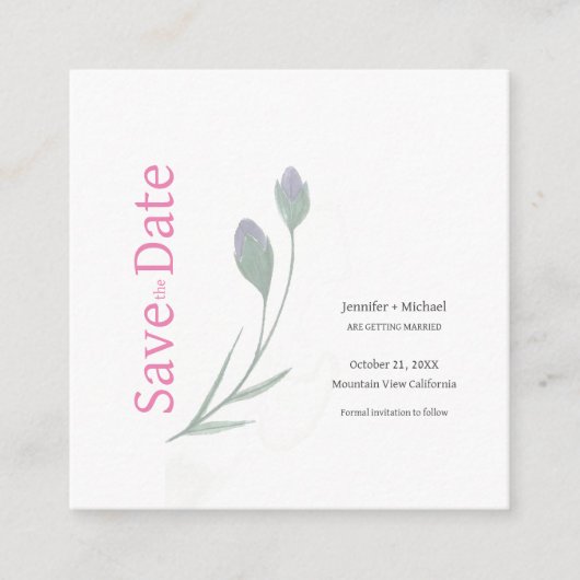 Carte D'accompagnement Mariage mariage Calligraphie Floral noir blanc (Devant)